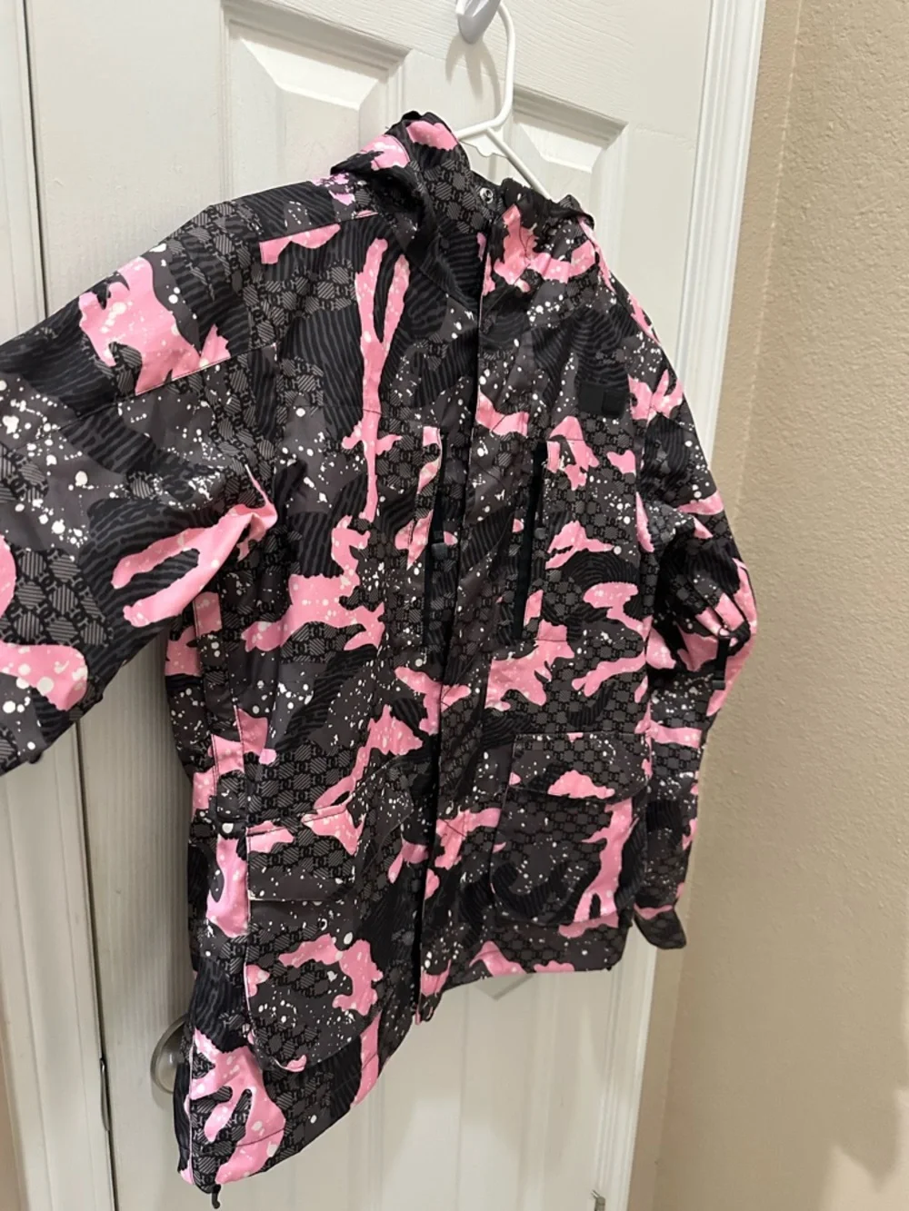 DC Snow ski Jacket size XS pink gray camo